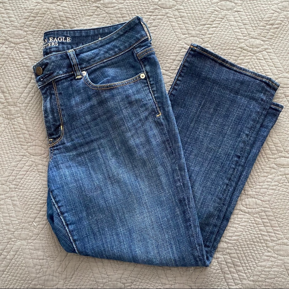 AMERICAN EAGLE ARTIST CROP JEANS